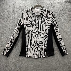 San Soleil Women's Small Long Sleeve Activewear Shirt SPF 50 Golf Tennis